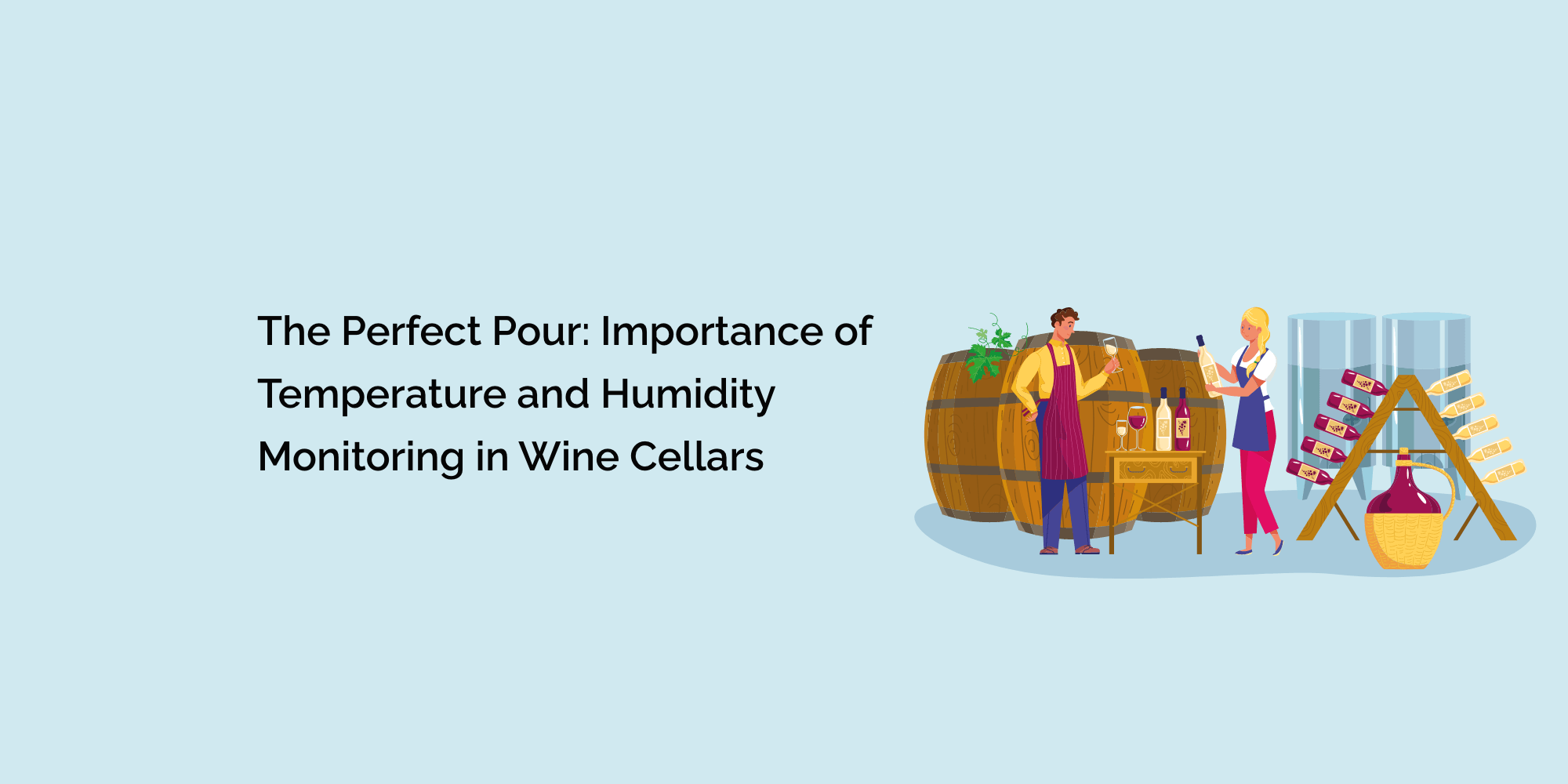 The Perfect Pour Importance of Temperature and Humidity Monitoring in Wine Cellars tempCube