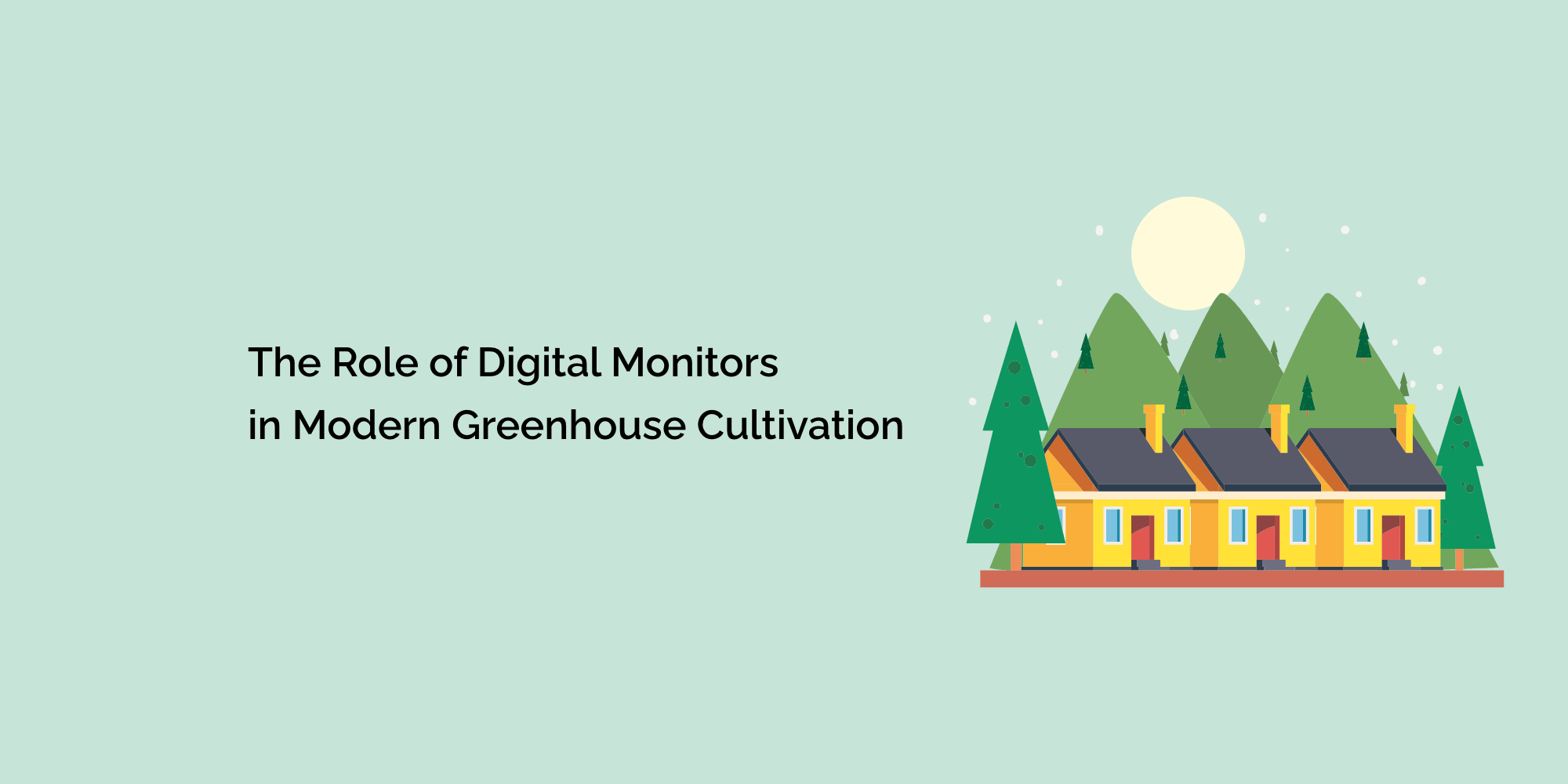 The Role of Digital Monitors in Modern Greenhouse Cultivation tempCube