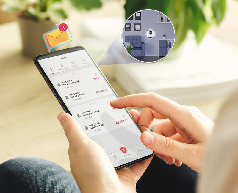 Smart Temperature & Humidity Alerts on Phone & Email