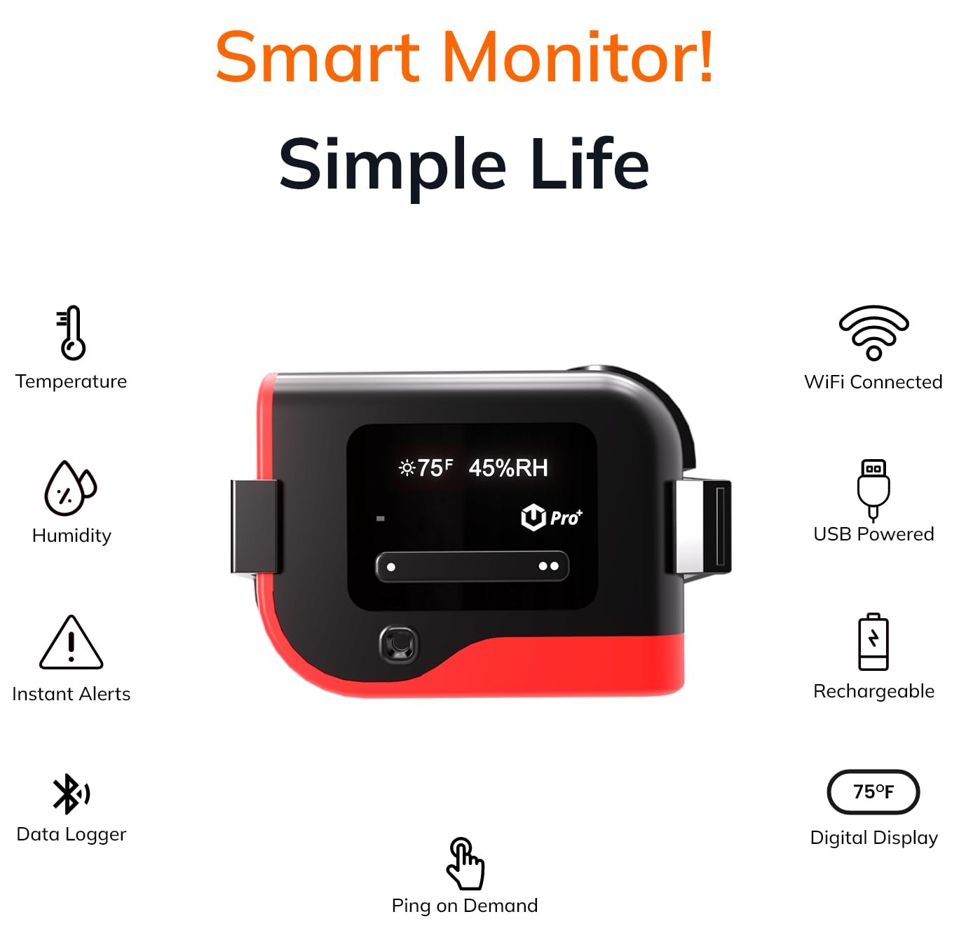 TempCube WiFi Temperature & Humidity Monitor Sensor