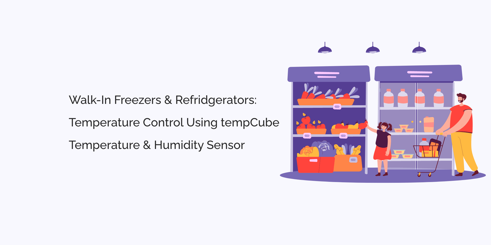 Walk-in Freezers and Refrigerators: Temperature Control Using TempCube Temperature and Humidity Sensor