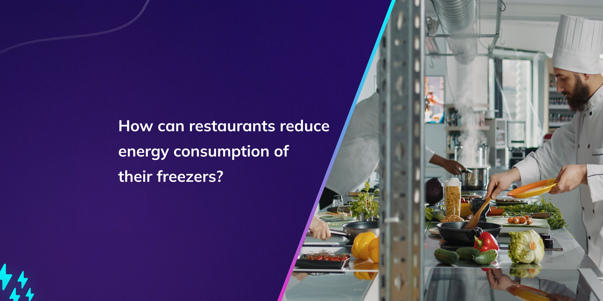 How can restaurants reduce energy consumption of their freezers?