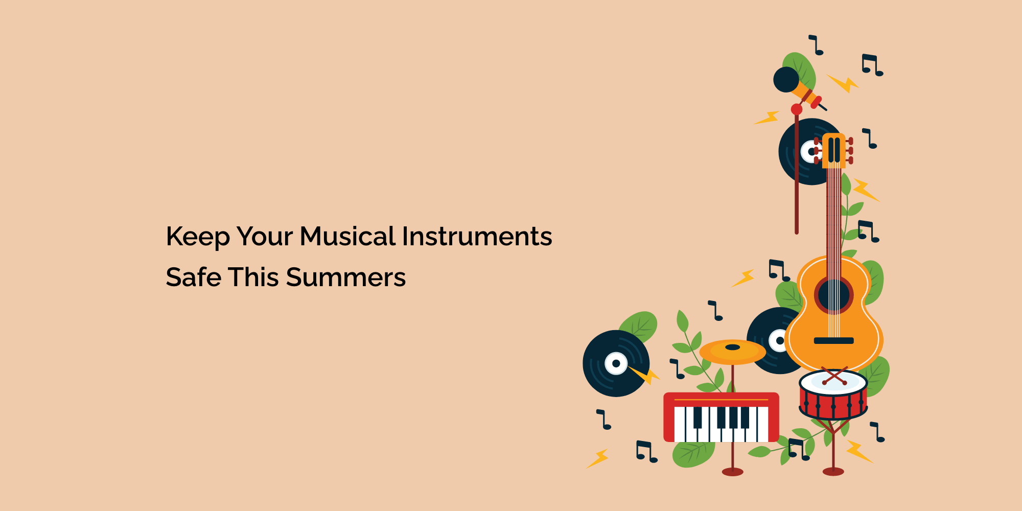 Keep your musical instruments safe this summers