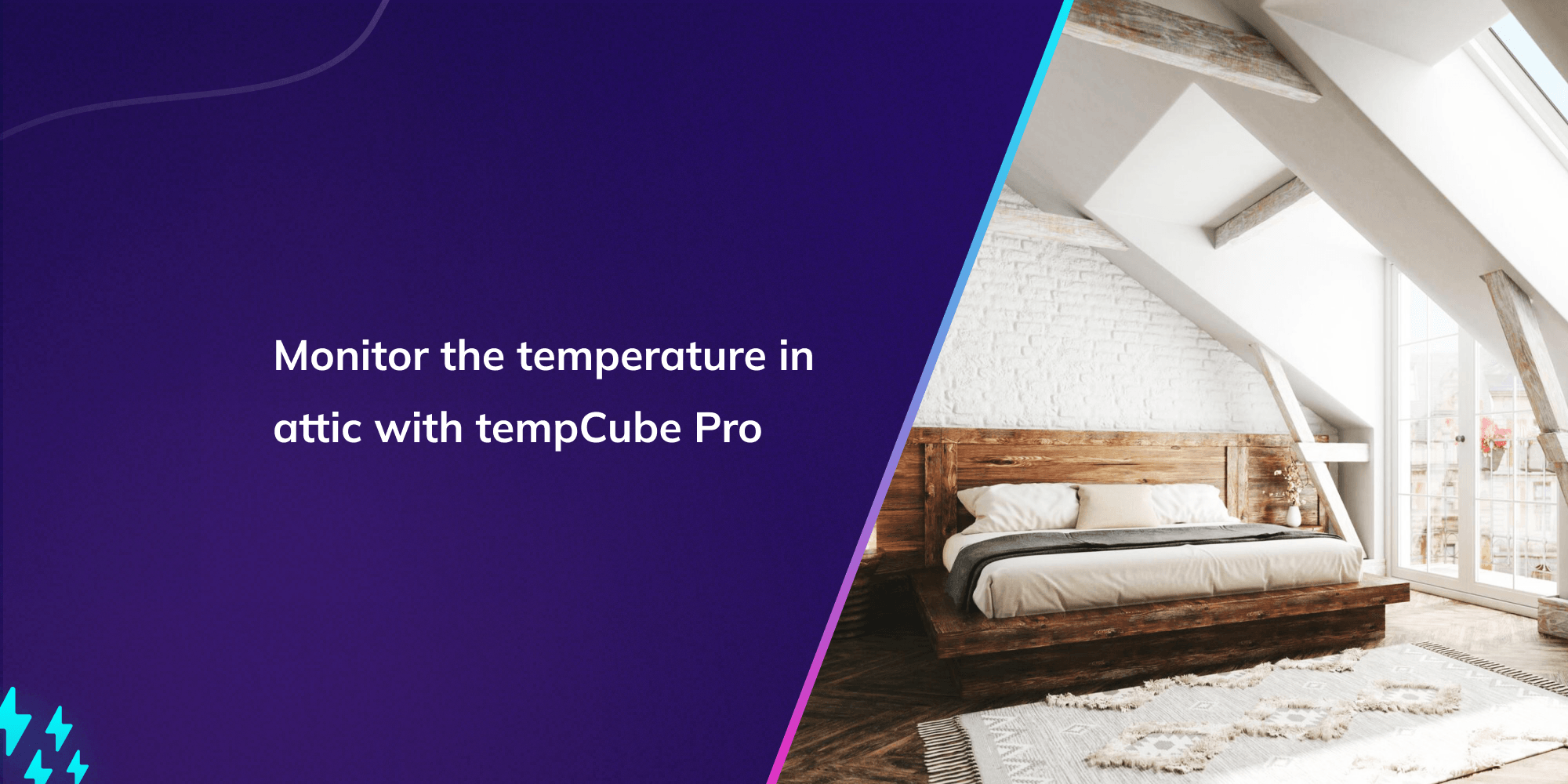 Monitor the temperature in attic with tempCube Pro