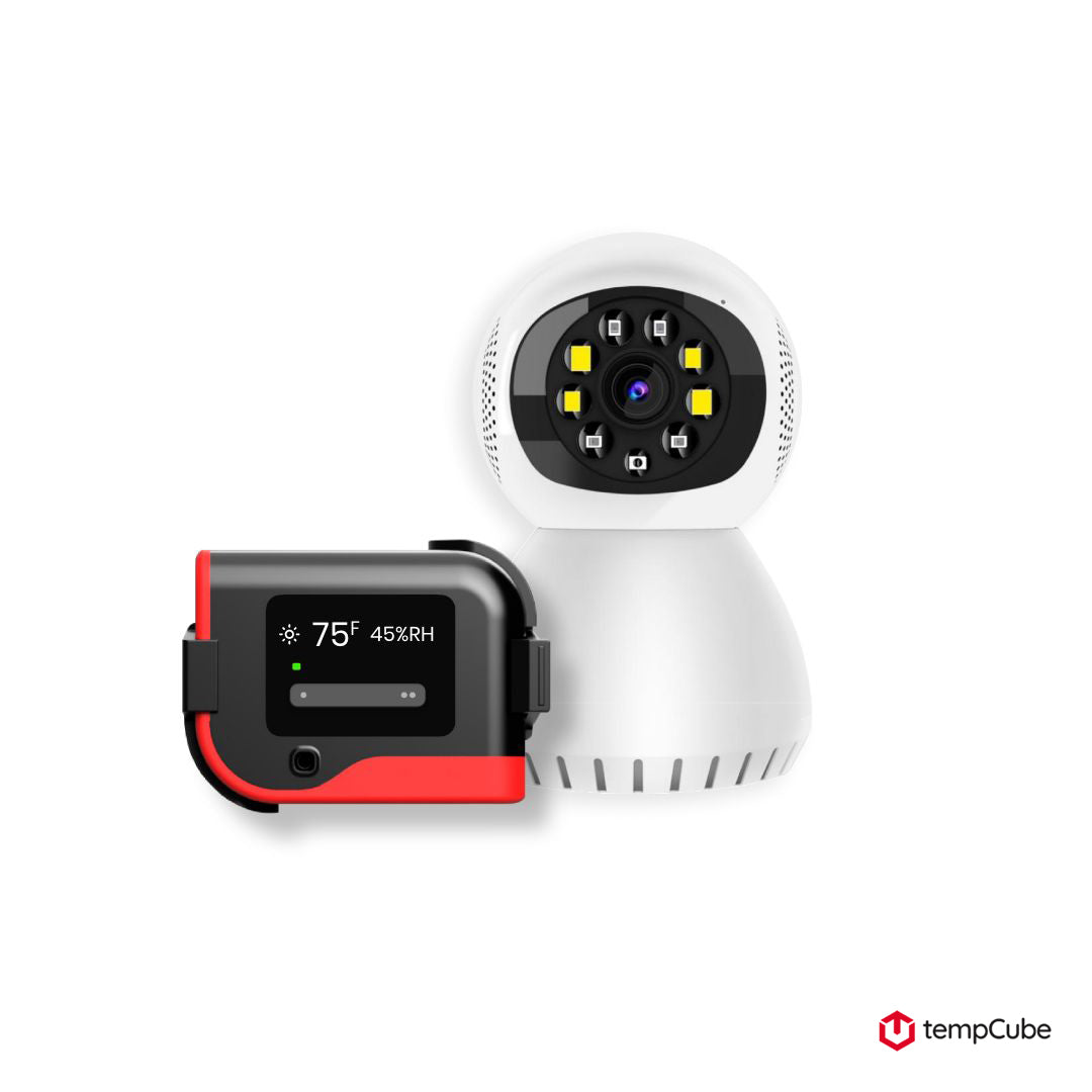 tempCube Pro+ Ultimate Protection Wifi temperature Monitor &amp; Wifi Camera Combo
