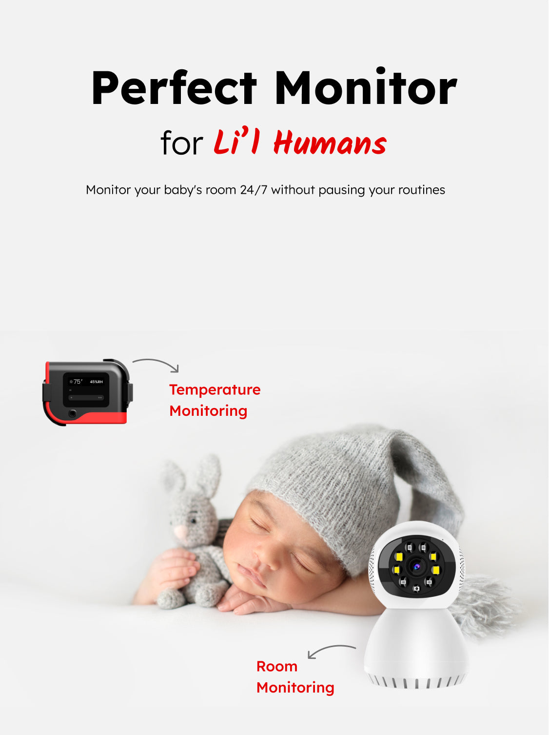 Baby Room Temperature Monitor tempCube