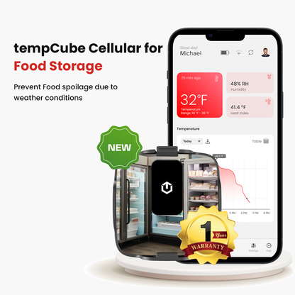 tempCube Remote Temperature & Humidity Monitor